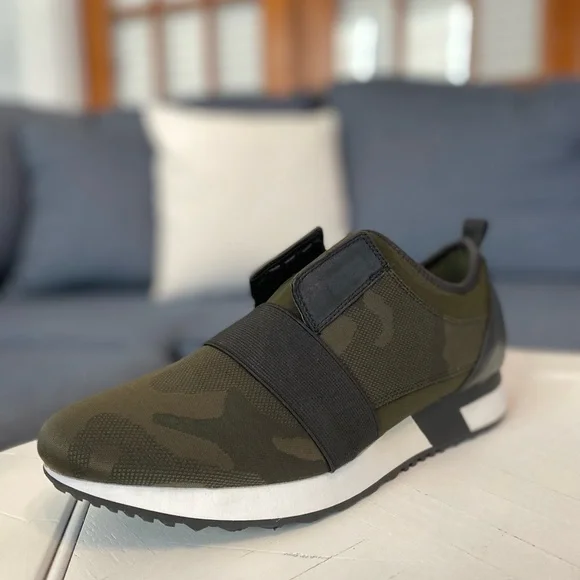 SOLD - Steve Madden ATTACK Camouflage Army Green Women’s Sneakers Size 9.5 - Picture 5 of 9